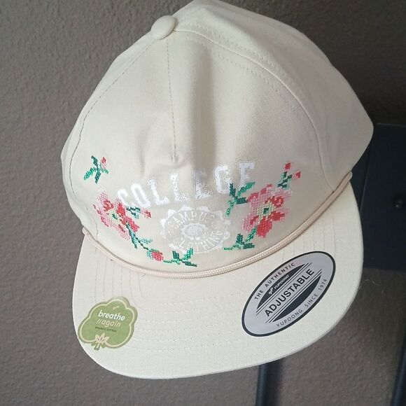 YUPOONG Classics Cap College Campus Clothing Floral Embroidered Baseball Hat main image 6